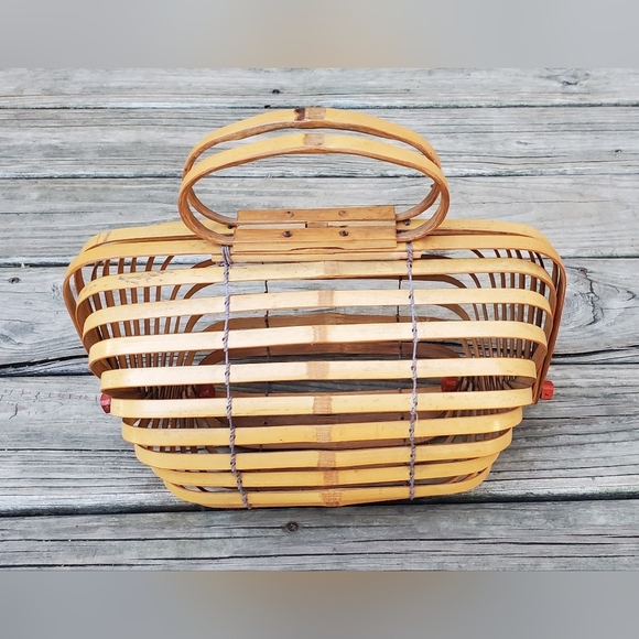 Vintage Made in Japan  Collapsible Cage Purse - Picture 2 of 8